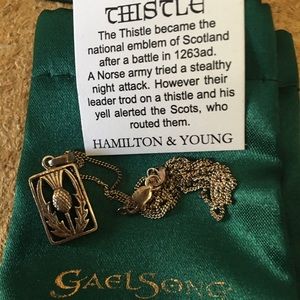Hamilton and Young Scottish Thistle necklace